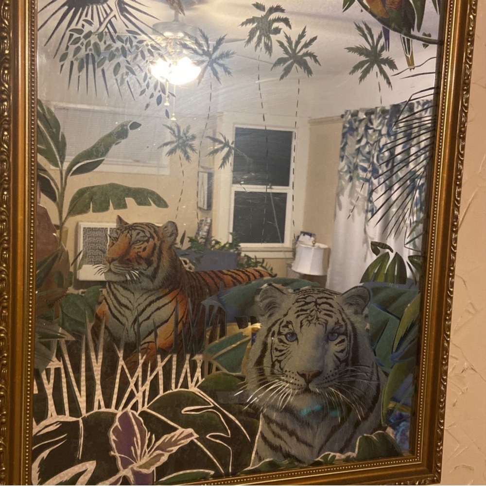 Antique mirrors - jungle theme